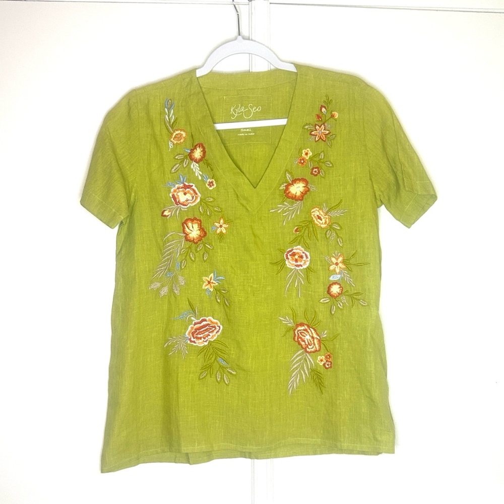 NWOT Kyla Seo Linen Top